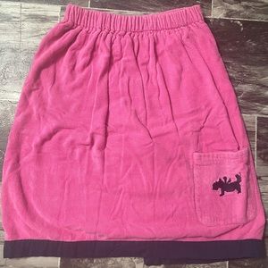 Velcro Pink, wrap-around robe/drying towel